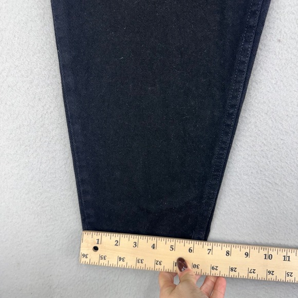 Vintage Wrangler Jeans Womens 12 Petite Black NWT Relaxed Straight Leg High Rise - Picture 9 of 11